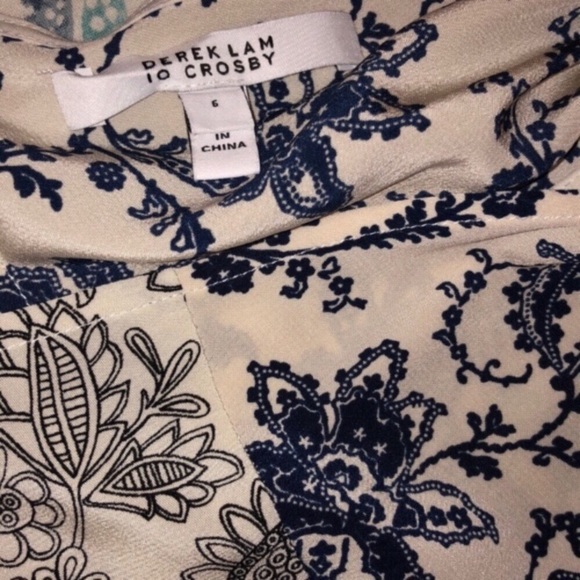 🕊 DEREK LAMB🕊10 CROSBY PATCHWORK SILK DRESS🕊 - Picture 7 of 7